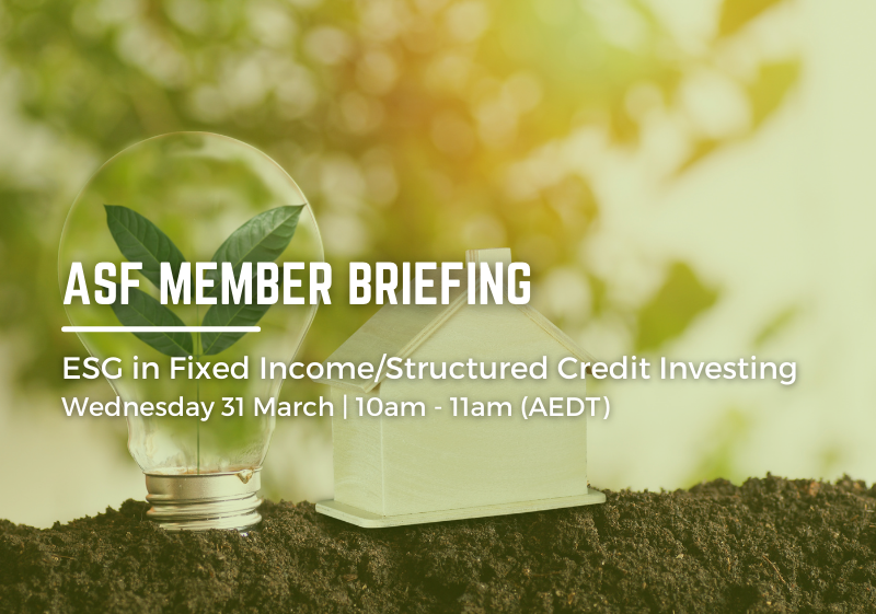 ESG in Fixed Income/Structured Credit Investing