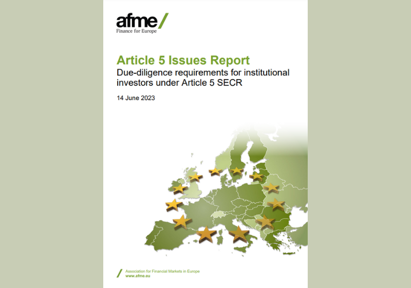 New AFME Report: Article 5 Issues Report