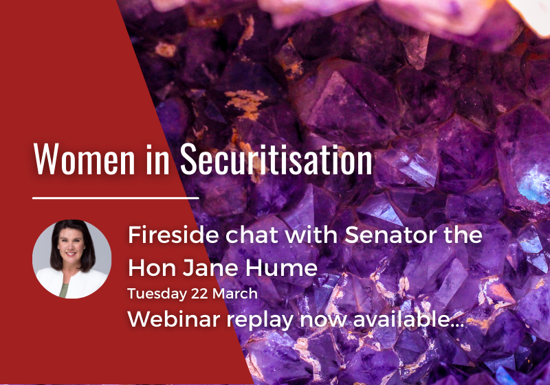 Women in Securitisation: Fireside chat with Senator Jane Hume